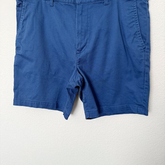[American Eagle Outfitters] Indigo Blue Chino Shorts Summer Casual Cotton Sz 38 - Picture 5 of 9